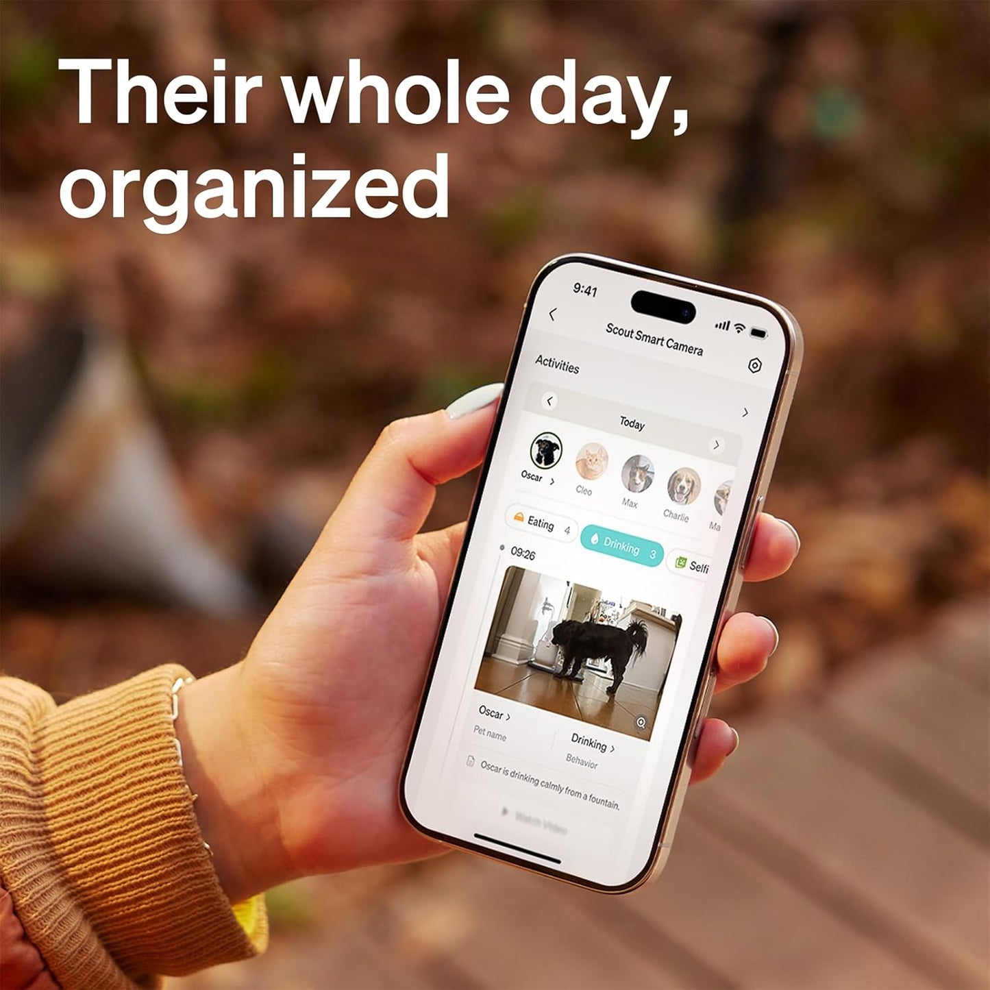 PETLIBRO AI Indoor Dog Camera with Mobile App - Multi-Pet Recognition, Daily Activity Analysis, Smart Summaries, 360° View, 1080P Night Vision, 2-Way Audio, WiFi Enabled Cat Cam