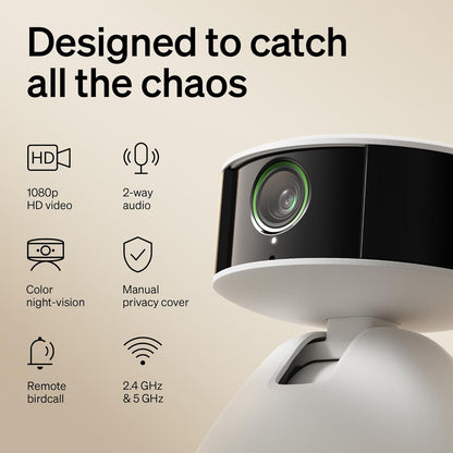 PETLIBRO AI Indoor Dog Camera with Mobile App - Multi-Pet Recognition, Daily Activity Analysis, Smart Summaries, 360° View, 1080P Night Vision, 2-Way Audio, WiFi Enabled Cat Cam